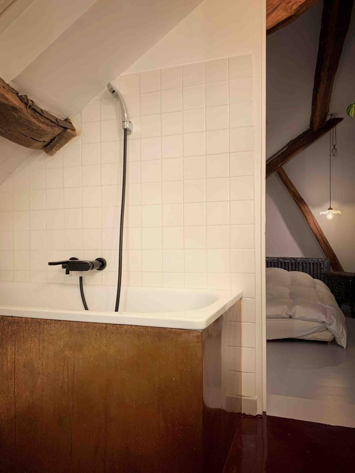 Light Filled Architects Nest Between Rooftops Appartamento Parigi